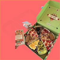 Boîte d'emballage écologique pour pâtisseries à emporter, avec compartiments, pour sauces, biscuits, gâteaux, pain, et boîte d'expédition pour restauration rapide