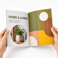 Service d'impression de livres personnalisés à bas prix dans le Jiangsu avec reliure parfaite offset pour catalogue d'entreprise, brochure, dépliant sur papier couché