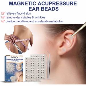 EELHOE all'ingrosso 120 pezzi agopuntura Vaccaria Ear Seeds usa e getta Ear Press semi magnetici digitopressione Ear Beads pellet semi - Product Image 3