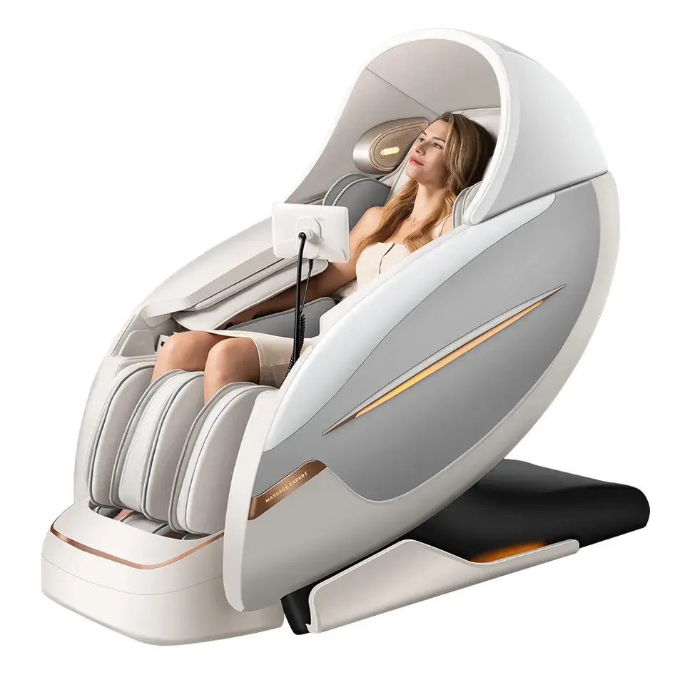 2023 Nieuwe Design Luxe Shiatsu Massage Stoel Foot Spa Sl Track Full Body Massage Seat Zero Gravity Massagestoel