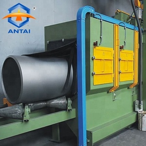 Machine de sablage interne pour tuyaux en acier ATHI, moteur contrôlé par PLC, buse rotative <span class=keywords><strong>à</strong></span> 360°, décapage automatique de la rouille et détartrage - Product Image 4