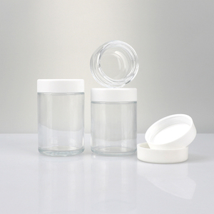 Wholesale <b>Empty</b> Plastic PET Cream <b>Jar</b> for Body Scrub Smell Proof Air Tight Face Cream CR Glass <b>Jar</b> Lotion Glass <b>Jar</b> - Product Image 2