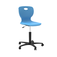 Chaise d'enseignant pivotante à cinq griffes au design moderne pour le bureau d'école Chaise de bureau à domicile Chaise de laboratoire pivotante avec poulie