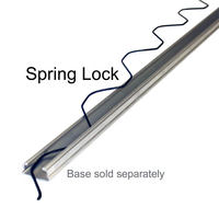 Profilé de fixation en aluminium pour serre avec clip à ressort, anti-âge, durée de vie de 5 ans