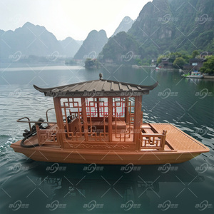 Bateau de plaisance électrique de style chinois à l'aspect antique pour les locations de lacs stables et les croisières touristiques à la dérive - Product Image 2