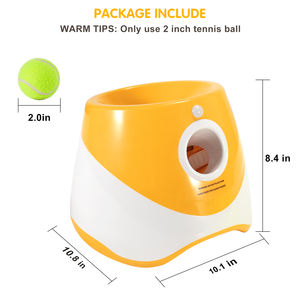 Lanceur automatique de balles de tennis en plastique à distance réglable pour chiens et chats pour le jeu en plein air, rechargeable par USB - Product Image 3