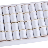Linyu 60 Bobines de Fil à Coudre Mini et Canettes pour Machine à Coudre en Polyester Filé – Kit de Couture de Voyage