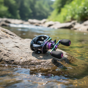 Moulinet de pêche <span class=keywords><strong>en</strong></span> alliage d'aluminium, rapport de transmission 7.2:<span class=keywords><strong>1</strong></span>, moulinet à manivelle droite pour la pêche <span class=keywords><strong>en</strong></span> rivière, <span class=keywords><strong>en</strong></span> lac, <span class=keywords><strong>en</strong></span> mer - Product Image 1
