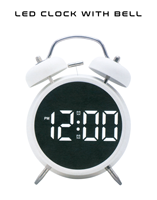Nouvelle horloge numérique intelligente à vision nocturne LED transfrontalière, alimentée par batterie, pour étudiants, avec affichage numérique et design minimaliste moderne