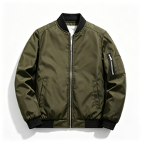 Blouson Bomber Décontracté Homme en Patchwork Respirant Coupe-Vent à Col Montant avec Fermeture Éclair Style Streetwear Vente en Gros Service OEM