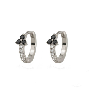 โรงงาน ROXI ขายส่งต่างหูห่วงเงินแท้ 925 ประดับเพชร CZ สำหรับผู้หญิง - Product Image 1