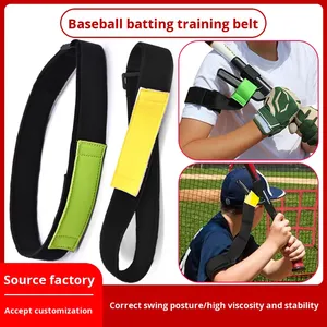 Correa de entrenamiento de bateo de béisbol de resistencia ajustable, Ayuda de corrección de ruta de murciélago para equipo de práctica de swing - Product Image 6