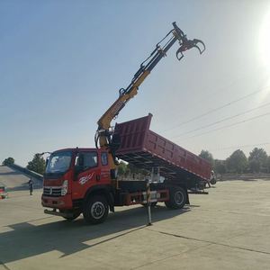 Factory Direct New Sinotruk 8t Folding <b>Arm</b> <b>Lorry</b> <b>Crane</b> Equipped With Wood Grapple for Log Handling - Product Image 4