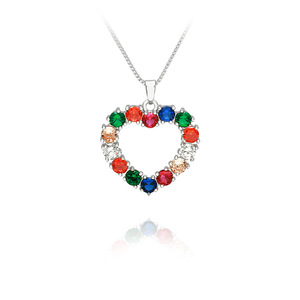 Venta caliente Chunky Heart Shape Grown Diamond Collar Lab Grown Diamond Chain Love Necklace - Product Image 6