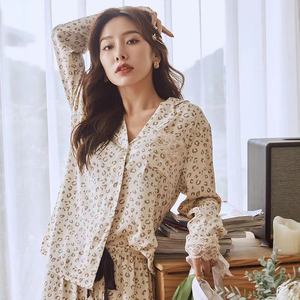Nuovo Abito Estivo Primaverile Sottile in Finta Seta Traspirante ad Asciugatura Rapida Lunghezza alla Caviglia Maniche Lunghe in Pizzo Leopardato Sexy da Donna - Product Image 4