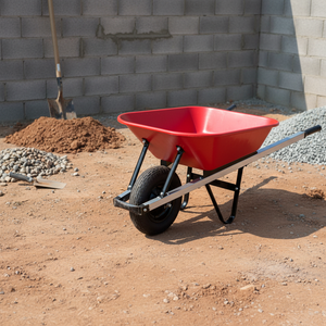 Carretilla de Una Sola Rueda para Jardinería Arquitectónica, Apta para Transportar 180 kg de Cemento y Piedras - Product Image 1