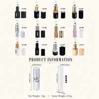 Lipstik Vegan Mineral Flower Jelly pH Pengubah Warna Melembapkan Menghidrasi Tahan Lama Lip Balm Ajaib Logo Kustom ODM