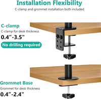 Nouveau support de bureau ergonomique pour deux moniteurs, portable, pliable, réglable, rotation à 360°, support de bureau à domicile, en fer recouvert de plastique