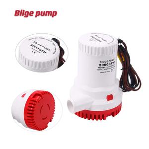 12V DC Self-Priming Bilge <b>Pump</b> 1500GPH/2000GPH <b>Marine</b> Centrifugal Seawater <b>Pump</b> Plastic Used Condition - Product Image 1