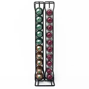 Nespresso vertical coffee capsule rack Coffee bean dispenser manager store 40 Nespresso coffee capsules