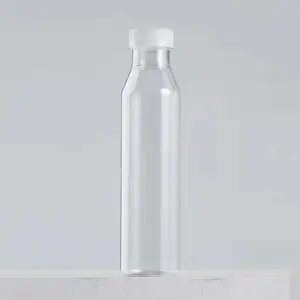 Embalagem de plástico para bebidas de suco, frascos de embalagem para pet 400ml 14oz de grau alimentício