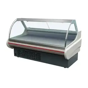 Commercial Counter Top Serve Over Deli Fish Cold Food Fresh Meat Display Refrigerator Showcase Cooler Chiller