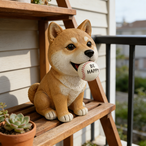 Adorable Estatua de Cachorro Realista en Resina |   Figura de Perro Golden Retriever Labrador Realista para Decoración del Hogar - Product Image 6