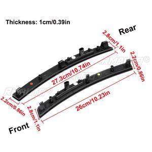 Lot de 4 feux de position latéraux LED fumés pour pare-chocs avant et arrière de voiture Chevrolet Corvette C7 2014-2019 - Product Image 5
