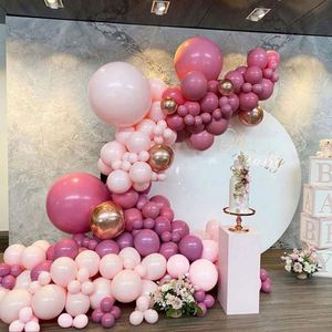 Latex Glossy Birthday Party Balloon Arch Set Pink Blue Gold Colors Wedding Baby Shower Easter Christmas Festival Decoration - Product Image 3