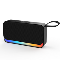 Haut-parleur Bluetooth portable de haute qualité avec subwoofer stéréo 360°, best-seller, sans fil, éclairage LED RGB, radio FM, coloré, pour l'extérieur