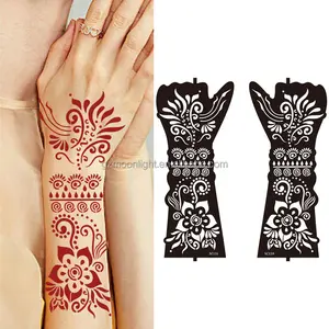 Hot Sale New Design Henna Tattoo Schablone für Hand Design Hand Art Painting