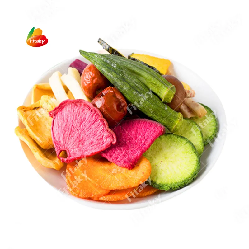 वैक्यूम फ्राइड मीठा फल और सब्जी चिप्स लोकप्रिय नाश्ता