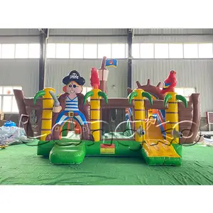 Hochwertige aufblasbare Piraten schiff Bounce House Kinder springen Combo Slide Castle zu verkaufen