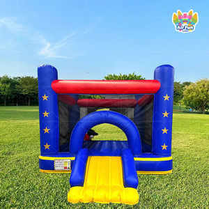 <span class=keywords><strong>Château</strong></span> <span class=keywords><strong>gonflable</strong></span> combiné humide/sec pour fêtes, avec toboggan - Product Image 1