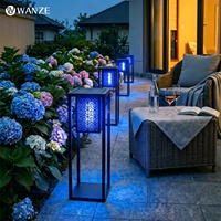 Lampe anti-moustiques solaire à corps métallique, indice IP55, pour extérieur, villa, cour, jardin, usage domestique, étanche, répulsif pour les insectes.