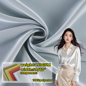 153gsm một mặt giả axit axetic thời trang vải Mới Mùa Xuân Váy Quần Vải Polyester mịn và mềm mỏng vải - Product Image 1
