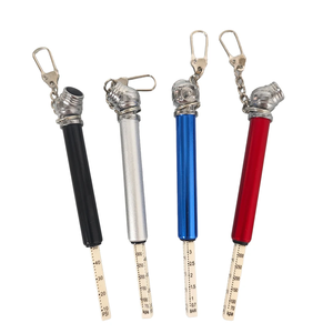 Mini-jauge de pression des pneus en aluminium avec tête en plastique pour voiture et moto avec clé - Product Image 3