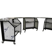 Meubles d'extérieur pour mini-bar Table de bar pliante et mobile pour le café