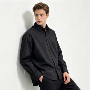 Chemise-veste de travail japonaise surdimensionnée 100% coton avec ourlet à cordon réglable, style streetwear décontracté - Product Image 4