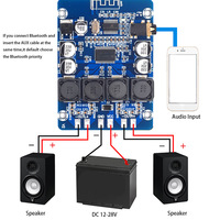 Placa Amplificadora de Alta Potencia 45Wx2 para Electrónica de Consumo, Módulo Amplificador de Audio Digital Clase D Hi-Fi, AUX/USB DAC HSC3106, 1 oz de Cobre