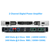 FP-7000 2 Kanallı Dijital Güç Amplifikatörü 4800W RMS 1U Raf Montajlı Profesyonel Ses Amplifikatörü KTV Canlı Ses Sahnesi için