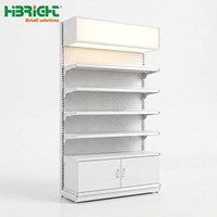Étagère de présentation robuste en métal Highbright HBE-SR pour supermarché, 6 étagères solides, antidérapante, autoportante, installation rapide, époxy