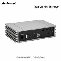 Amplificateur de puissance 4 canaux Audxeon Factory avec processeur audio DSP 8 canaux, RMS 40W, haute puissance, classe AB, égaliseur 31 bandes