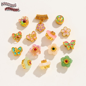 Breloques en alliage de style chinois NANTONG à grand trou pour la fabrication de bijoux DIY, bracelets et ornements en corde - Product Image 2