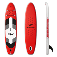 Planche à pagaie gonflable OEM de 11 pieds (33 pouces de large) pour SUP, avec logo personnalisé, pompe et aileron inclus, idéale pour le plaisir en famille sur le lac