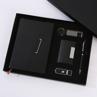 Coffret cadeau pour cahier d'affaires haut de gamme sergé bloc-notes coffret cadeau école société souvenir U disque porte-clés