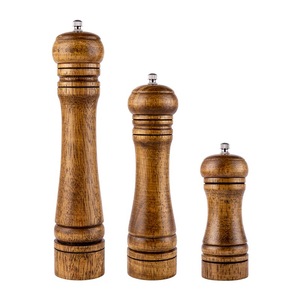 Hot Bán Bằng Gỗ Của Nhãn Hiệu Muối Và Hạt Tiêu Máy Xay Đặt Keo Gỗ Thanh Lịch Gỗ Muối Máy Xay Và Hạt Tiêu Máy Xay Nhà Máy Bộ - Product Image 6