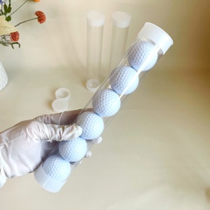 ゴルフボール用PC透明プラスチック包装チューブ、蓋付き円筒チューブ包装、クリア工場供給プラスチック包装 - Product Image 5