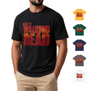 Black <strong>T</strong> <strong>Shirt</strong> the <strong>Walking</strong> <strong>Dead</strong> Logo Print for Men Women Casual Wear Outdoors Travel Fashion Top - Product Image 1