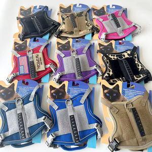 Arnés de Gato de Lujo Ajustable de Poliéster Personalizado de Moda de Buena Calidad con Correa - Product Image 1
